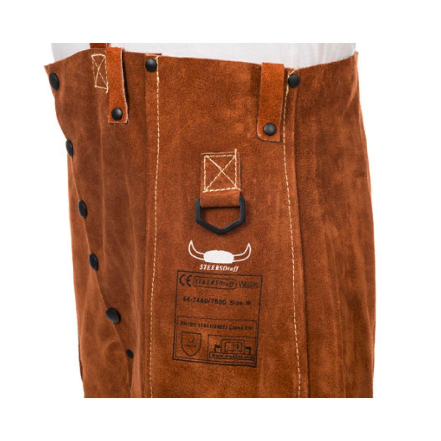 Weldas Lava Brown Schweißer-Bundhose aus Rindleder 44-7440/7600 - PrimeWelding