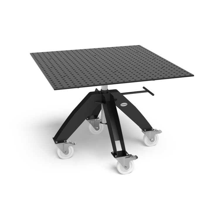 Siegmund Drehtisch höhenverstellbar Mobil inkl. Lochplatte 1200x1200x12 System 16