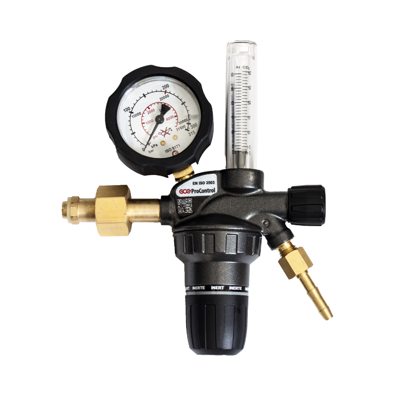 Druckminderer-Argon/CO2 Mischgas GCE ProControl 200 bar - 30 l/min mit Flowmeter PC0780843