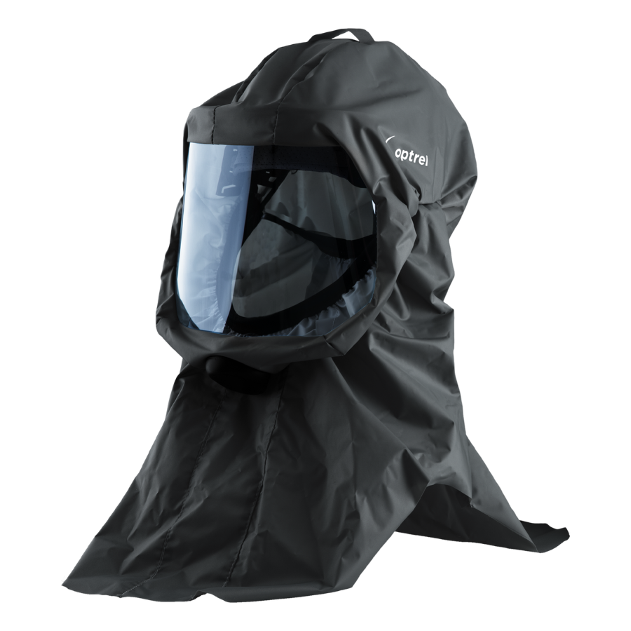 Schutzhaube Optrel Softhood lang schwarz - PrimeWelding