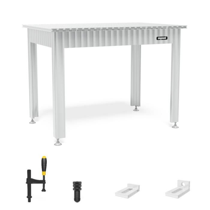Siegmund Werkbank mit Alu Tischprofilen 1200x800 inkl. Zubehör System 16 - PrimeWelding