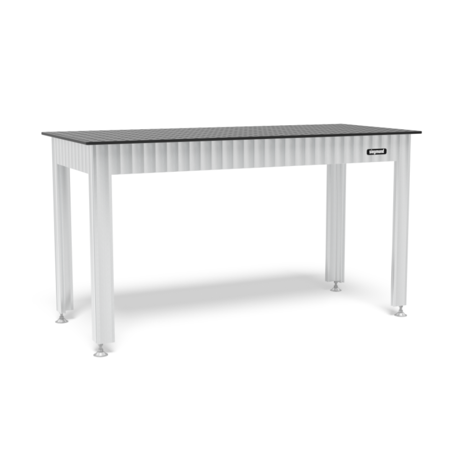 Siegmund Werkbank mit Stahlplatte 1600x700 System 16 - PrimeWelding