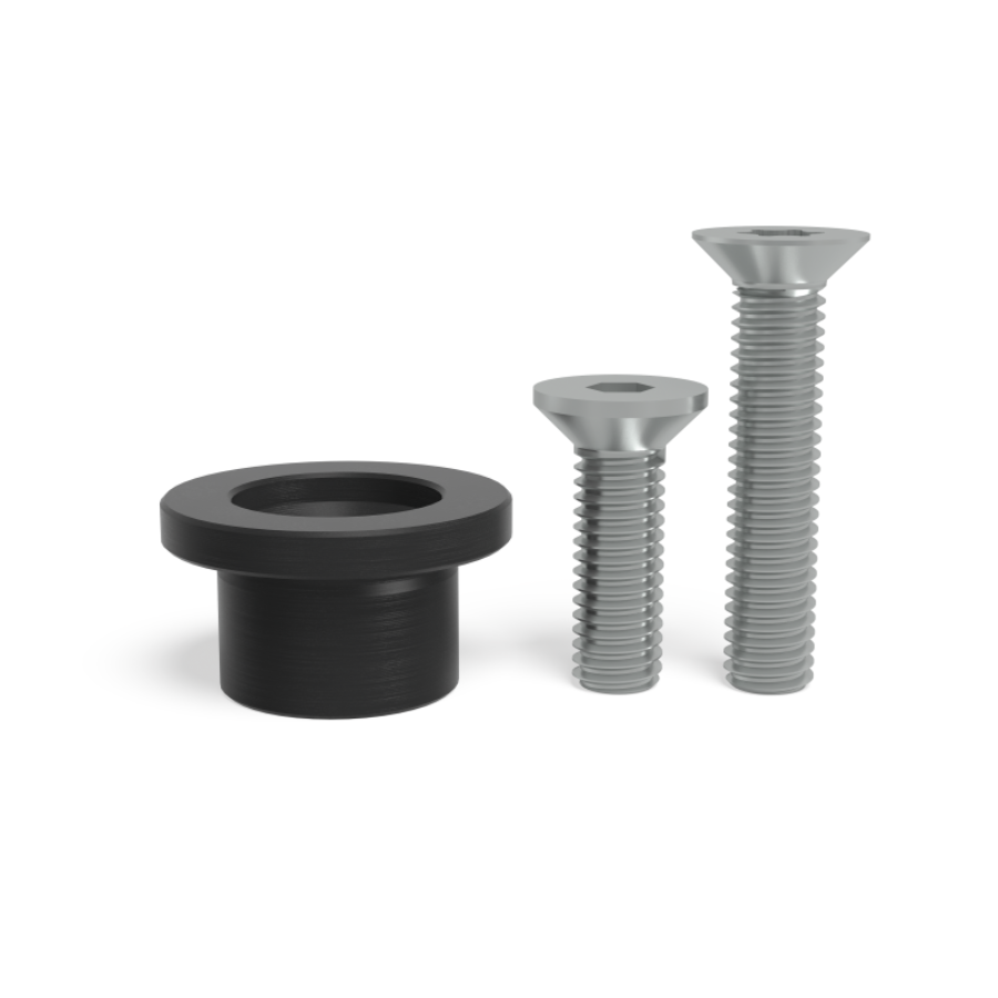 Set Spannbuchse mit Bund für M6-Gewinde brüniert System 16 - PrimeWelding