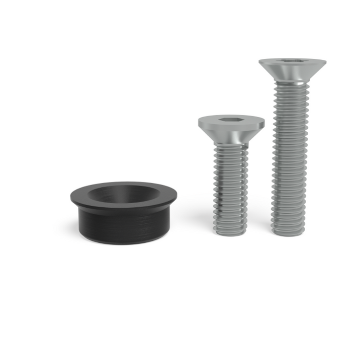 Set Spannbuchse mit Senkkopf für M6-Gewinde brüniert System 16 - PrimeWelding