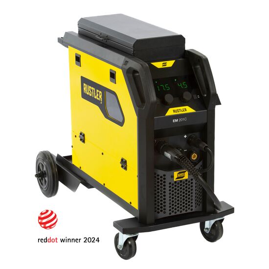 ESAB Rustler MIG Kompakt EM 201C mit Brenner und Zubehör - PrimeWelding